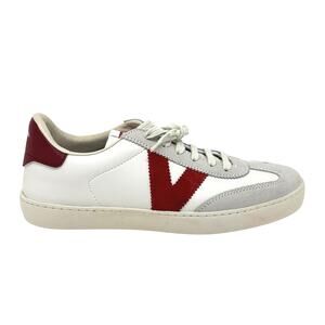 VICTORIA Berlin Ciclista Sneaker Shoe Dark Red/Maroon White Leather EU 41 NWOT